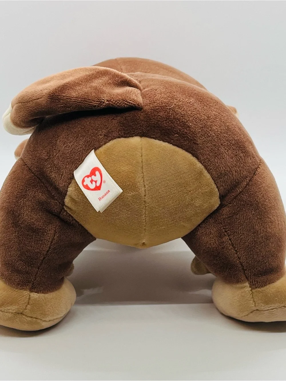 Ty Pluffies Banana the Monkey Chimp Stuffed Animal Plush NO HANG TAG